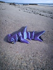 Toy Shark, Hammerhead, 3d print, ocean animal, beach lover gift, water lover