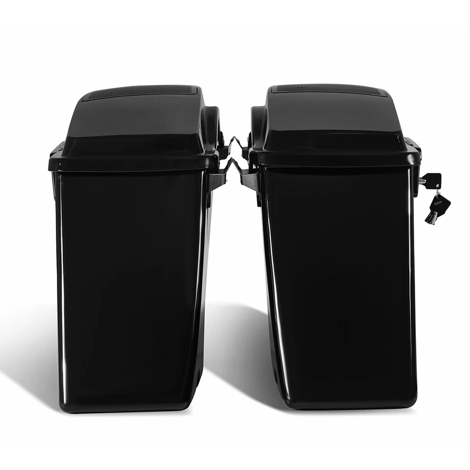 Hard Saddlebags w/ 6x9" Speaker Lid Fit For Harley Touring Road King 1994-2013 - Image 3 of 4