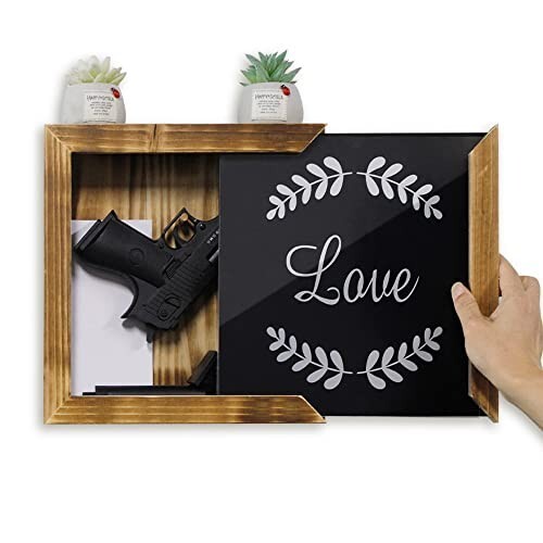 Concealment Shelf for Pistols Wall Safe Hidden Gun Storage Cabinet Shelf-image