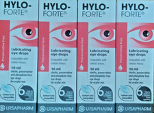 4 x Packs Hylo-Forte 10 ml Lubricating Eye Drops. Free Postage. Use By 31.01.28