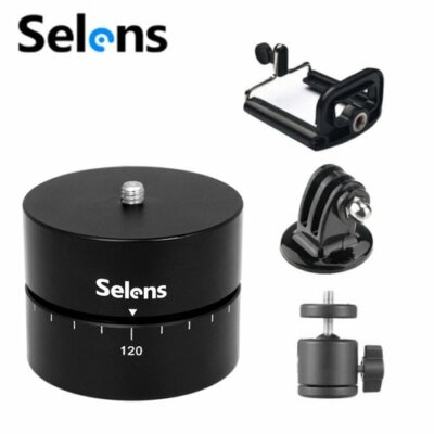 360°Time Lapse Stabilizer Panning Rotating Tripod Adapter Mount