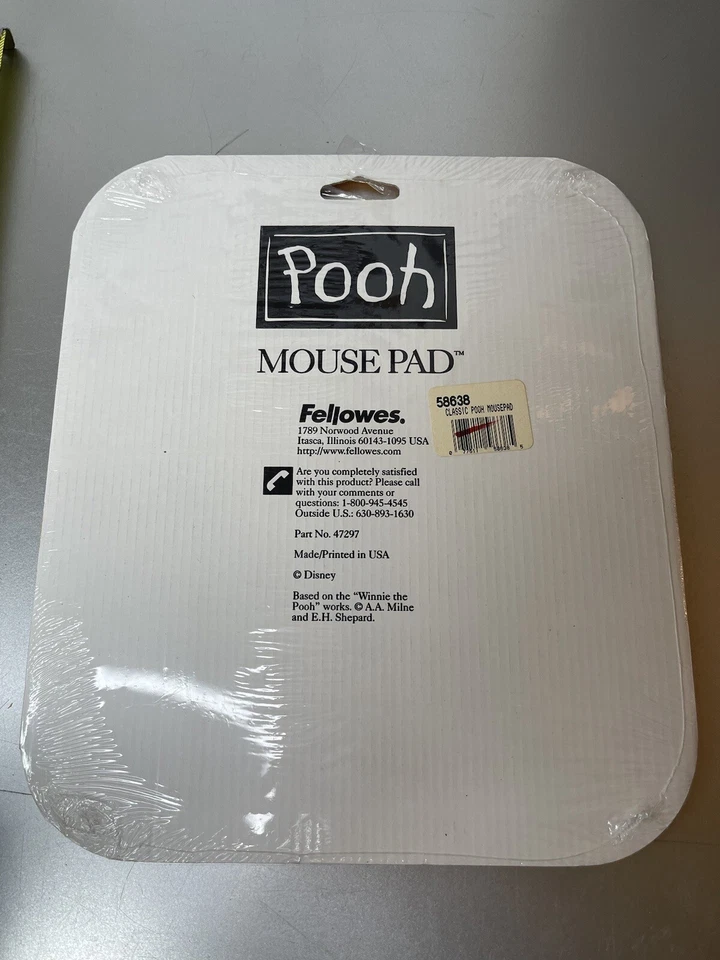 New! Vintage Mouse Pad: Disney - Winnie The Pooh Honey Pot Purple Sealed! - Image 2 of 4