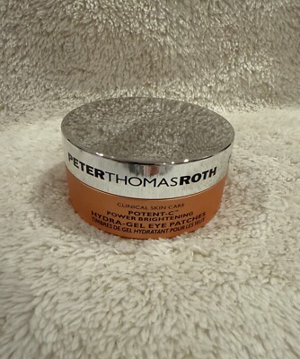 Peter Thomas Roth Potent-C Hydra-Gel Eye Patches 60 Patches + Spatula NEW
