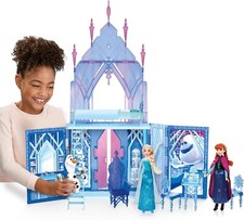 FROZEN 2 FOLD & GO CASTELLO DI GHIACCIO + BAMBOLA FROZEN - Hasbro 3 anni +