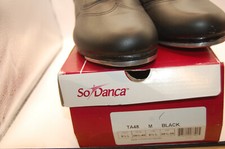 NIB So Danca Willow TA48 Leather Oxford Tap Shoe M Black 9.5 L NIB