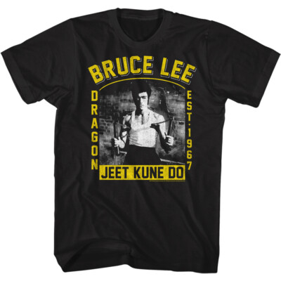 Bruce Lee Martial Arts Legend Jeet Kun Do Est 1967 Dragon Men's T Shirt