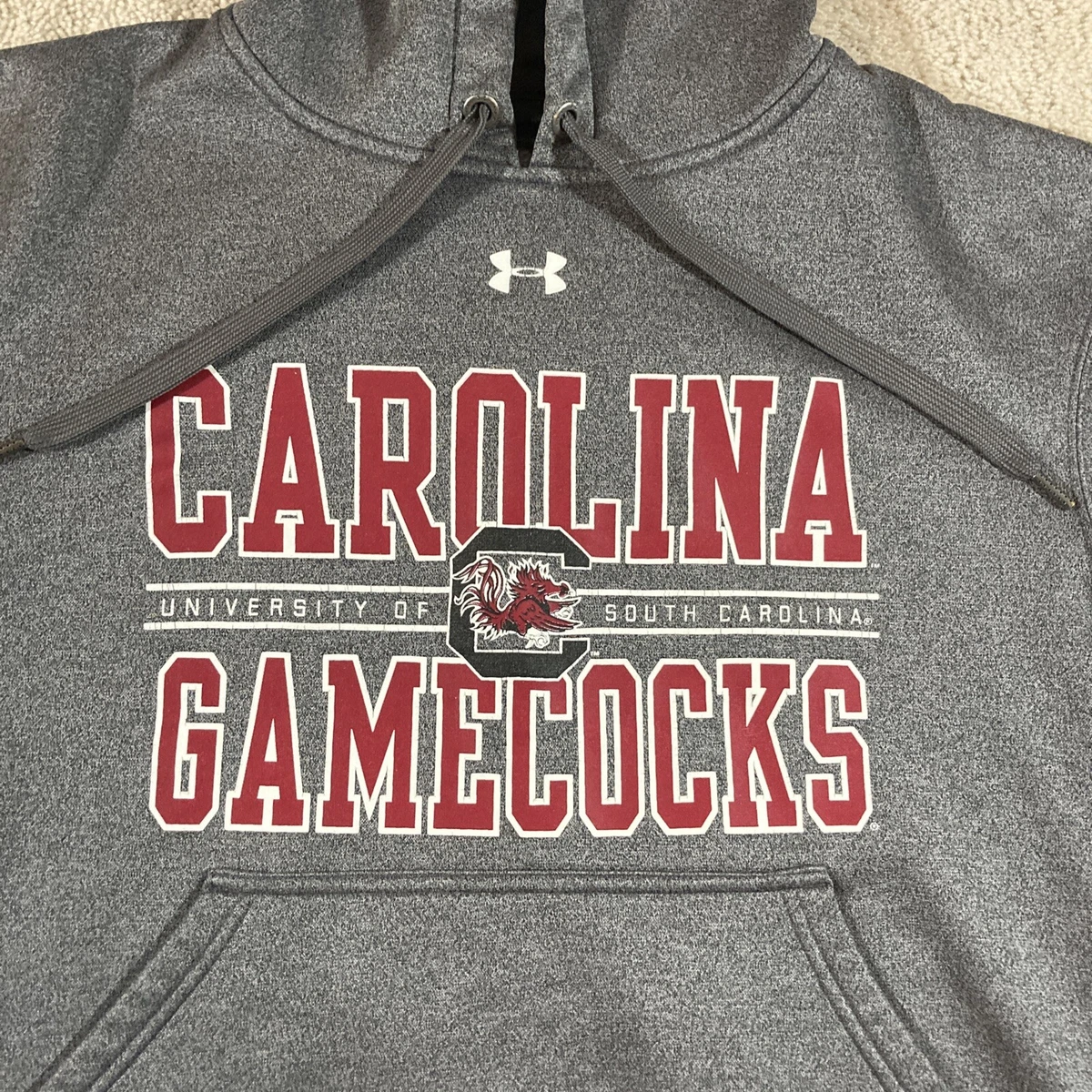 Mens Small South Carolina Gamecocks Football Under Armour Gray Storm Hoodie  | eBay