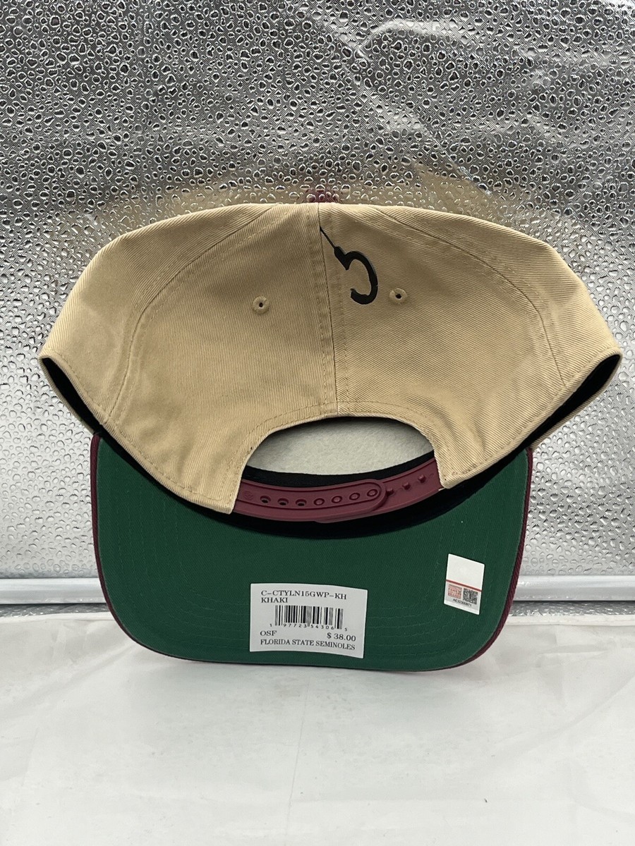Florida State Outline Dad Hat – Embroidered Cotton Cap – Khaki – Adjustable