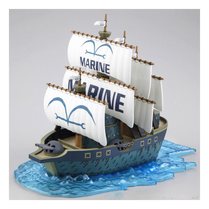 ONE PIECE - Grand Ship Collection - The Navy Marine Warship Model Kit Bandai