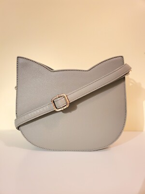 Pink Haley Gray Cat Shaped Bag