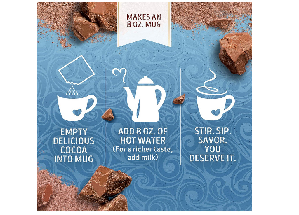 Swiss Miss Chocolate Hot Cocoa Mix With Marshmallows, 30 Count Hot Cocoa Packets