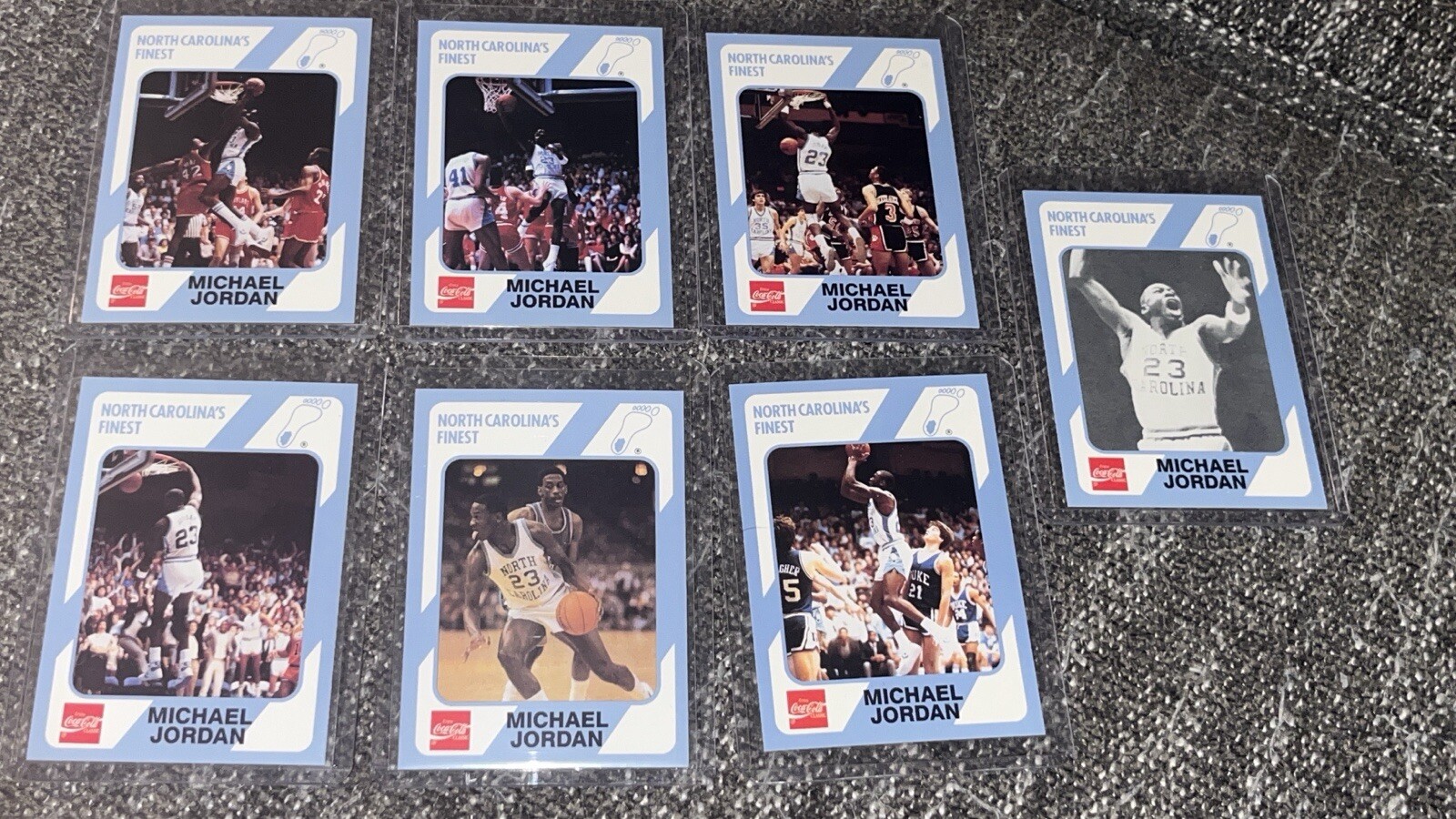 Set Of 7 North Carolina’s finest Micheal Jordan