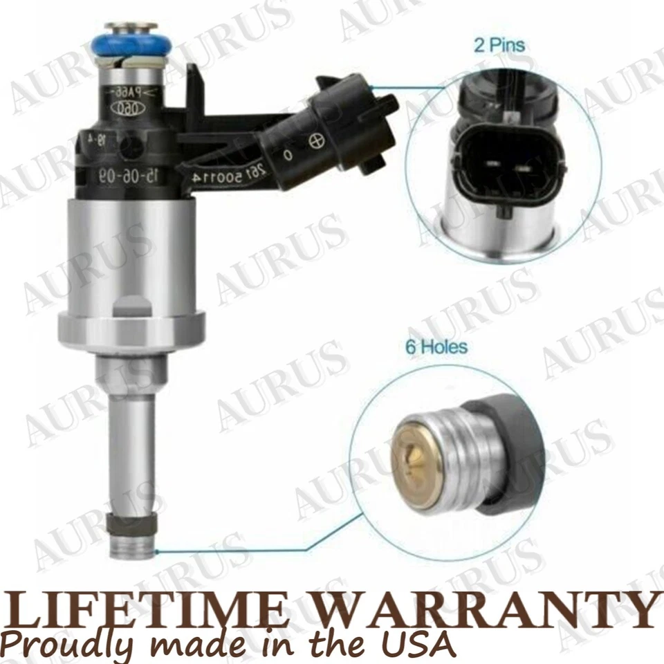 Inyectores de combustible X6 OEM AURUS NUEVOS para Buick Enclave 2009 2010 2011 3,6 L 12638530 Foto 4 de 4