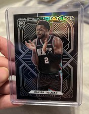 2020-21 Obsidian Xavier Tillman Base Rookie Card RC #193 Memphis Grizzlies