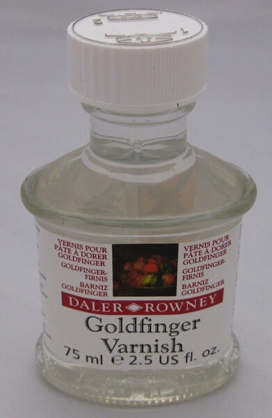 DALEY ROWNEY Goldfinger Firnis - 75 ml Flasche Daler Rowney, Varnish (nr 1024)
