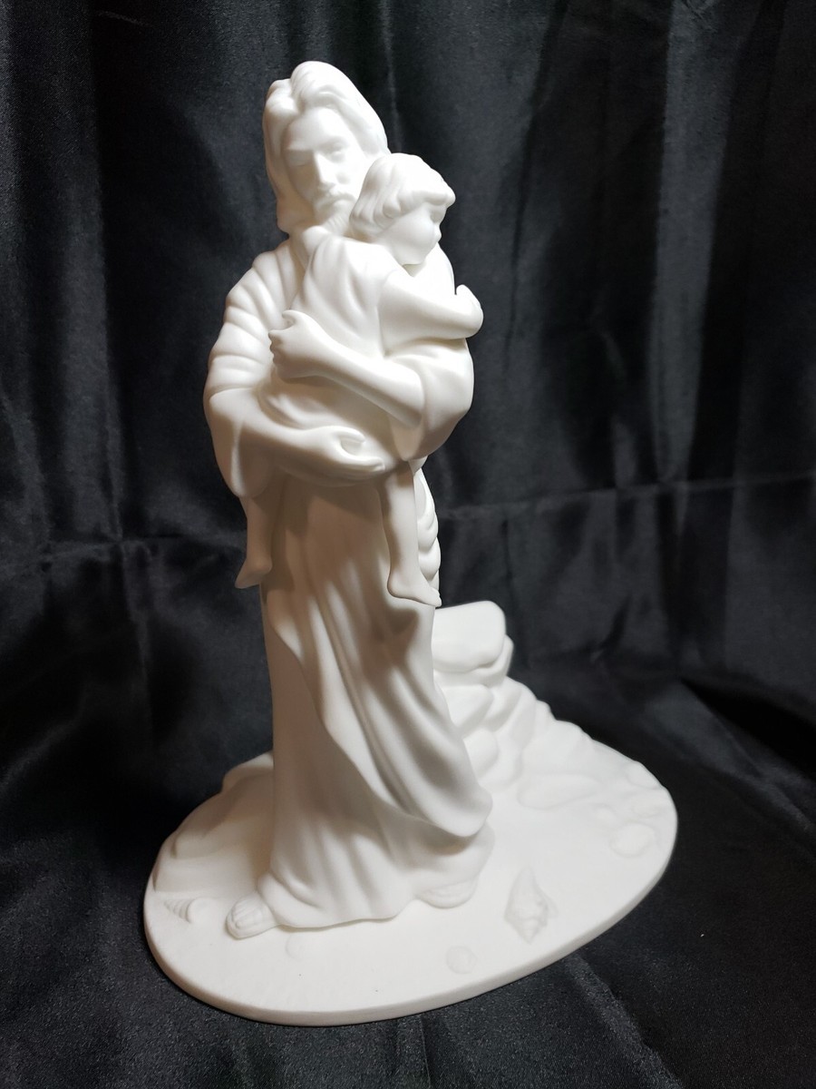 1994 VINTAGE LENOX “FOOTPRINTS IN THE SAND” FIGURINE FINE BONE
