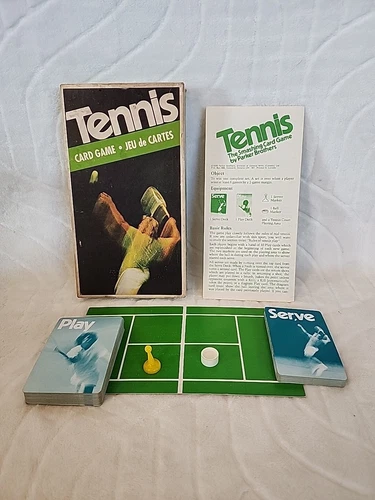 Tennis The Smashing Card Game Vintage Parker Brothers 1975