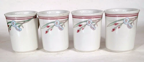 Vintage REGO Heavy Restaurant Ware Stoneware Mug  E685-A3 Lot of 4