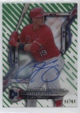 2018 Topps High Tek Pattern 1 Waves/Diagonals Green 90/99 Carson Kelly Auto 0s3