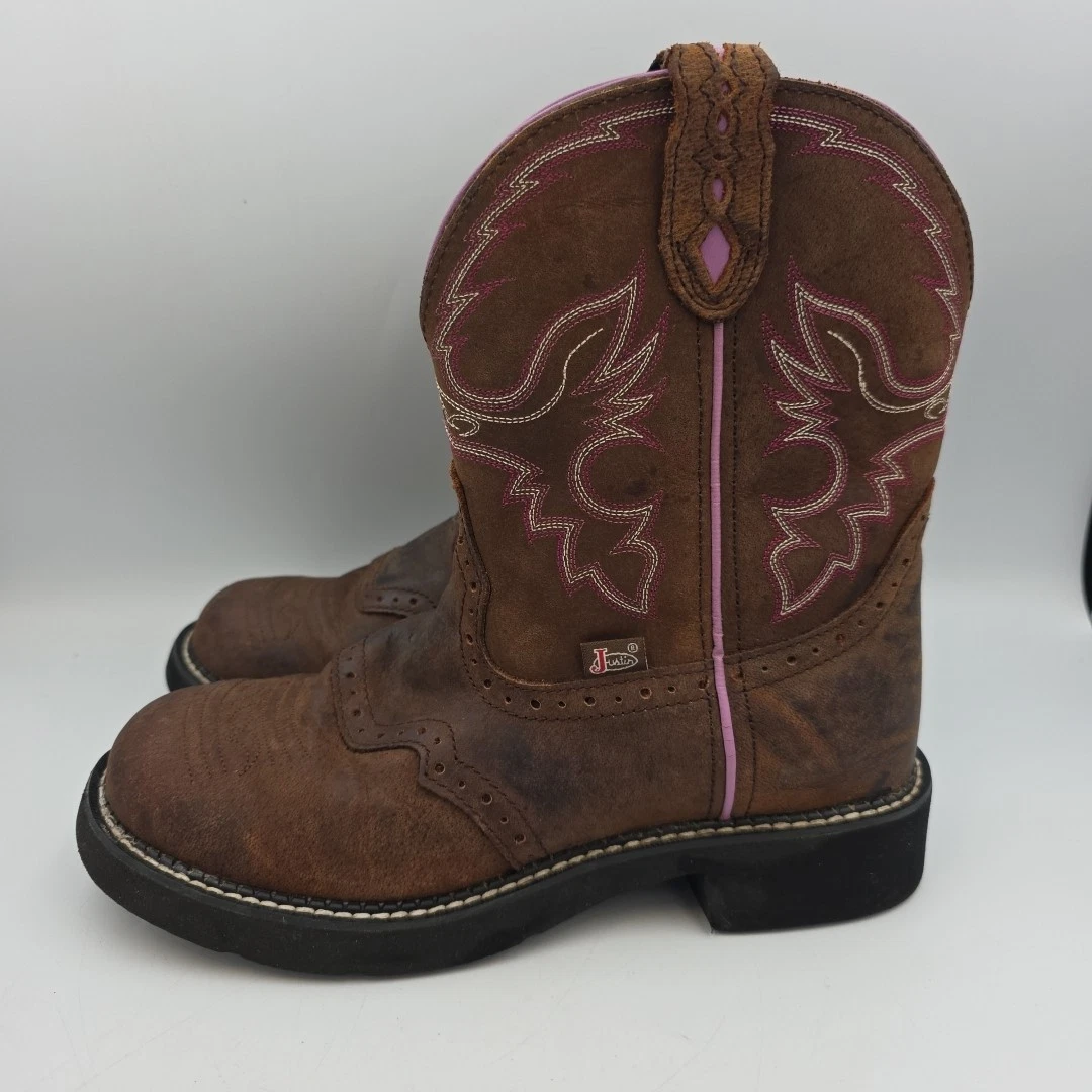 Santiags femme cuir noires et blanches - Bottes santiags country