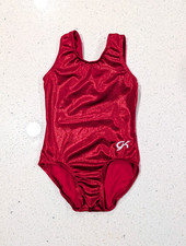 BEAUTIFUL CHRISTMAS RED GK ELITE Gymnastics Dance Leotard CS Small Mystique XMAS