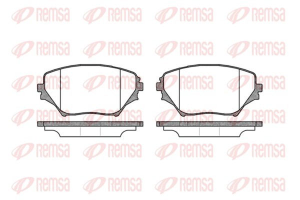 Remsa Bremsbelagsatz Scheibenbremse 0813.00 FüR RAV Toyota 2 ZCA25_ ZCA26_ 4WD-image