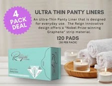 120 Reign Ultra Thin Sanitary Napkins Pads Bundle Sale Package deal 4 pk for $35