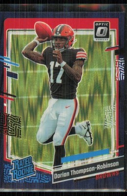 2023 Donruss Optic Purple Shock Prizm Rated Rookie Dorian Thompson-Robinson #225