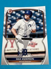 Max Anderson 2023 Bowman Draft 1st Bowman #BD-144 Detroit Tigers Qty Avail