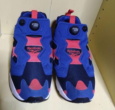 Reebok InstaPump Fury Men's Sneakers 8.5US Blue/Red/Black Hexalite Used
