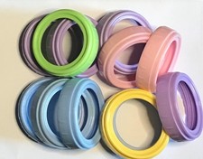 PLAYTEX PREMIUM DROP INS YELLOW BABY BOTTLE RINGS BP1 U pick