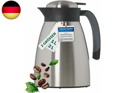 Blumtal Thermoskanne 1l - BPA-freie Teekanne mit Quick Tip Verschluss -