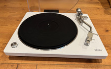 Denon DP-400 Turntable Semi Automatic Premium Belt driven Gloss White (RRP £530)