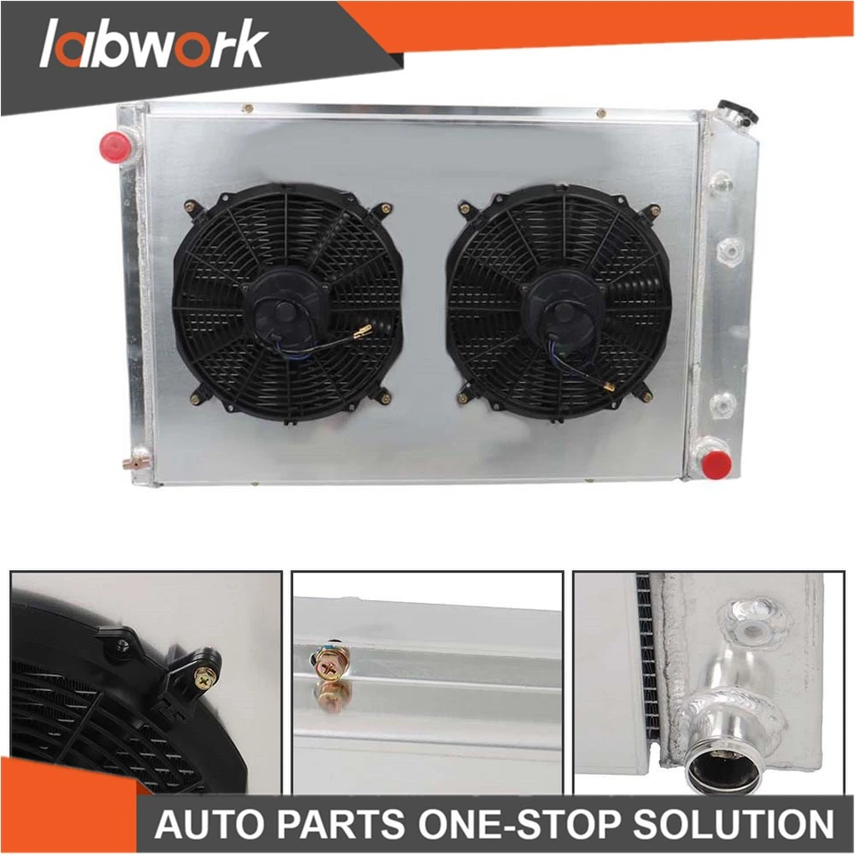 Labwork 4Row Radiator+Shroud Fan CC716 For Chevy C/K C10 C20 C30 K10/20 1973-87 - Изображение 4 из 4