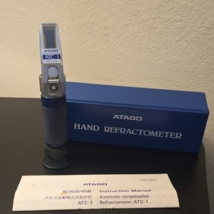 ATAGO ATC-1 Handheld Refractometer Automatic Temperature Compensation Box Manual