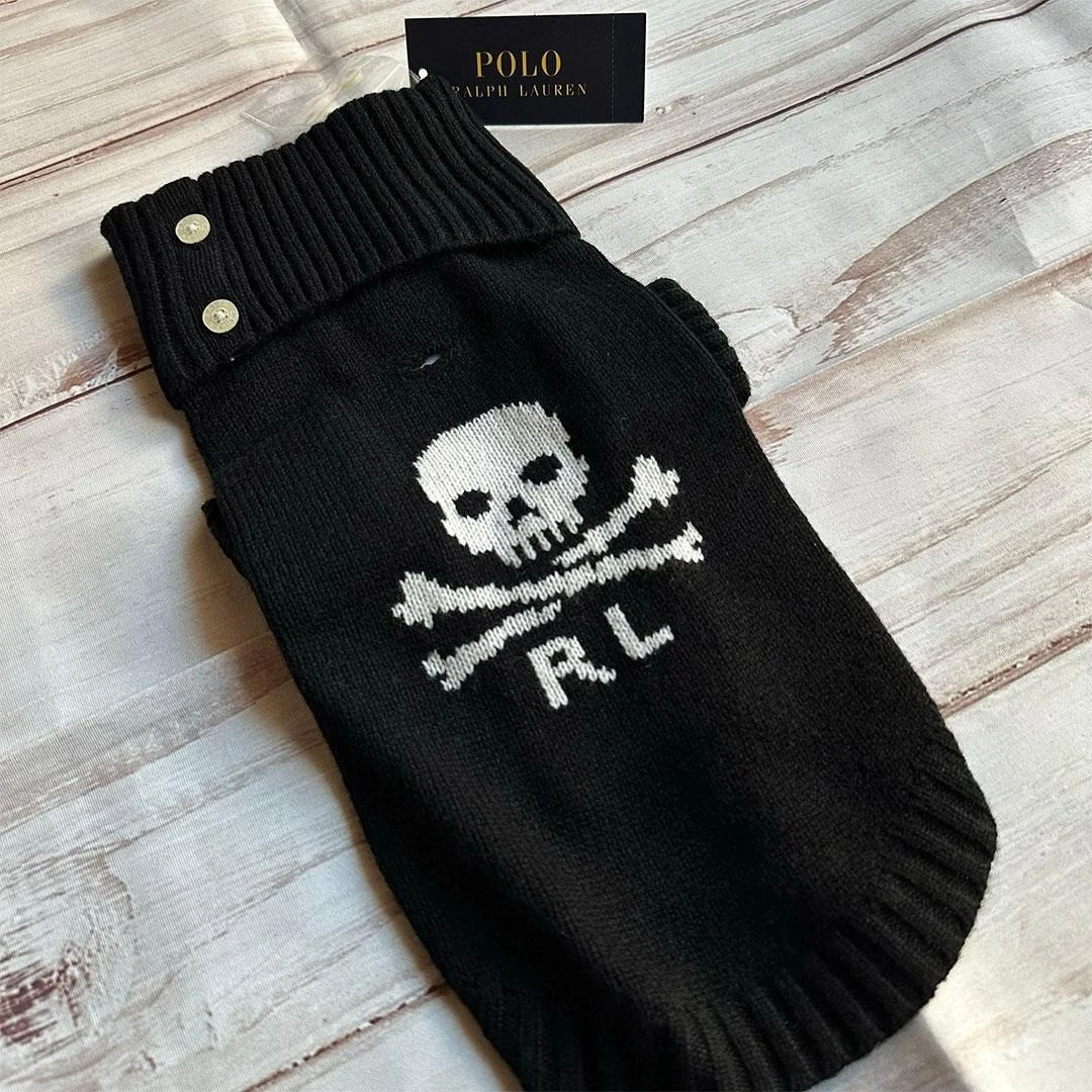 Polo Ralph Lauren ブラックスカルボーンニットセーター犬服 Ralph Lauren Sweaters for Dogs for sale | eBay