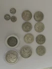 US Silver Morgan, Kennedy, Barber Half Dollars & Mercury Dimes Collection Lot