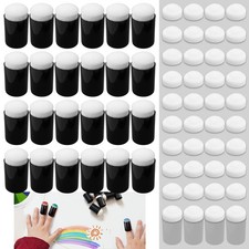64-Pieces Finger Sponge Daubers 24Pcs Finger Painting Sponges 40Pcs Sponge ...
