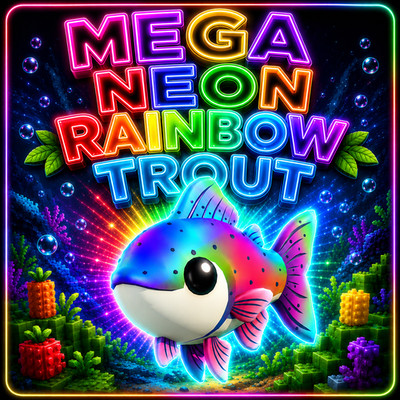 MEGA NEON RAINBOW TROUT (CHEAP) ADOPT A PET FROM ME - CHEAP ON EBAy