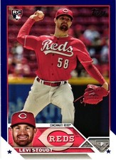2023 Topps Update #US149 Levi Stoudt Royal Blue JW9