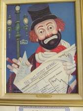 Red Skelton's autographed lithograph and COA - titled 