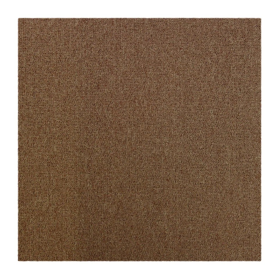 Checker Tile Rug 20x Heavy Duty Carpet Tiles Sand 5m2 Office Home Commercial Flooring ...