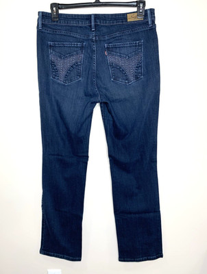 Levi's Demi Curve Classic Straight Leg Jeans Womens 16x32 Embroidered Denim