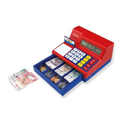 Learning Resources Pretend & Play Spielkasse mit Rechenfunktion und GB-Spielgeld