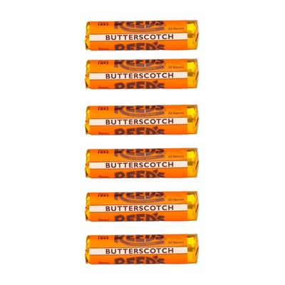 Reed's Butterscotch Rolls Pack of 6 Classic American Hard Candy 1.01oz