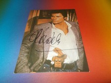 Alain Delon signed signiert autograph Autogramm auf Autogrammkarte in person