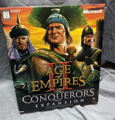 Age of Empires II: The Conquerors, 2000, Big Box, New & Sealed FREE SHIP