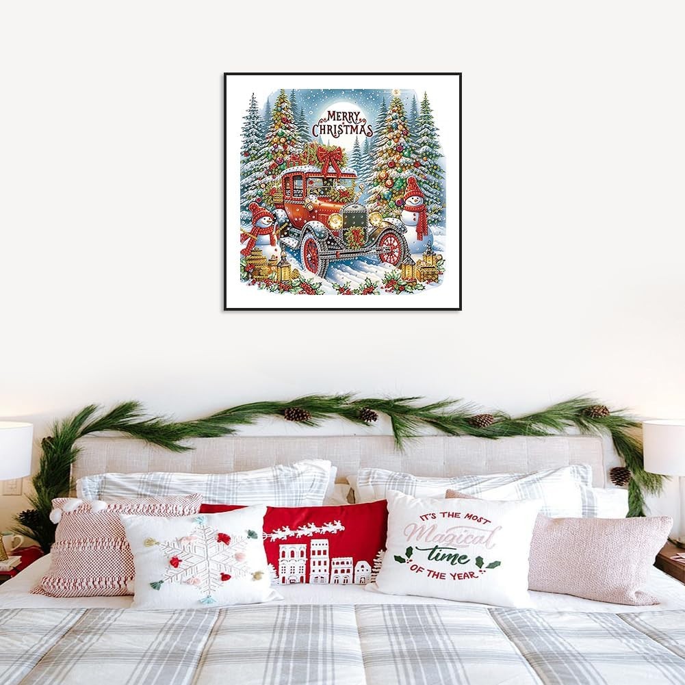 Diamond Painting Kits for Adults Snowman, 5D Special Shape Diamond Art Kits for 