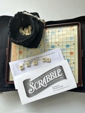Scrabble Travel folio edition deluxe zippered...