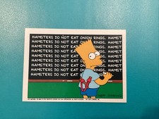 1990 Topps Simpsons There Was A Little Accident Sticker #13 The Simpsons Card
